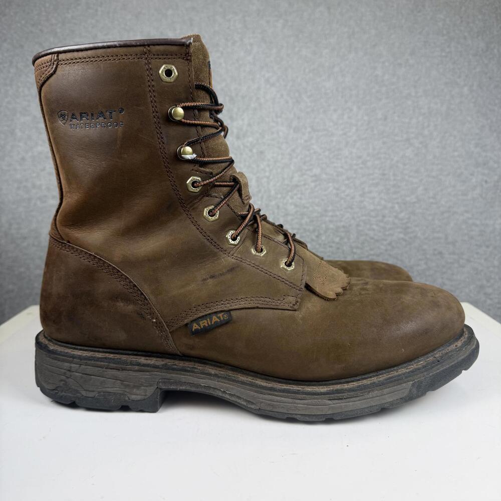 Ariat WorkHog H2O 8" Comp Toe Work Boot Brown Men's Size 13EE